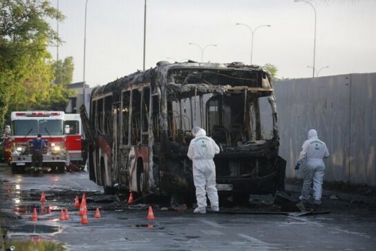 Adjudicación de atentado incendiario contra bus Red (ex-Transantiago)