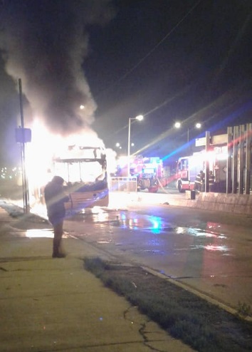 Adjudicación de atentado incendiario contra bus del transantiago y atentado armado contra Carabineros de Chile